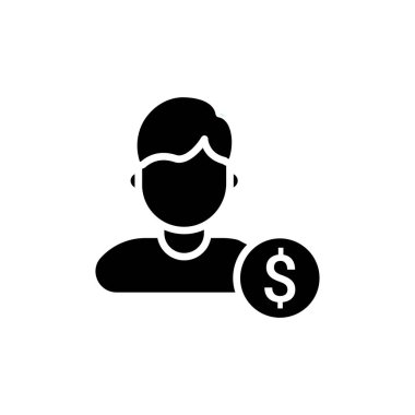 Vektör olarak müşteri simgesi. Logotype