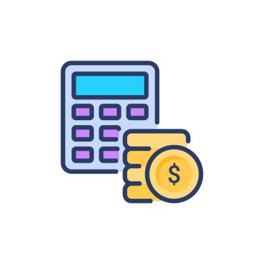 Bütçe simgesi vektörde. Logotype