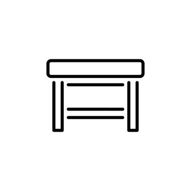 Vektör olarak çalışma tezgahı simgesi. Logotype