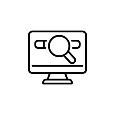 Alan adı simgesi vektörde. Logotype