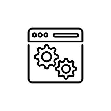 Vektör olarak web sitesi optimizasyon simgesi. Logotype