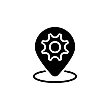 Vektör içinde yerel optimizasyon simgesi. Logotype