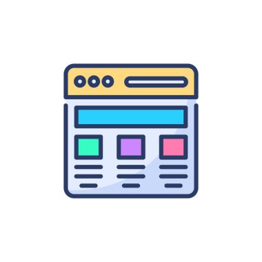 Vektör olarak Web Tasarım simgesi. Logotype