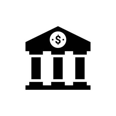 Vektör olarak banka simgesi. Logotype