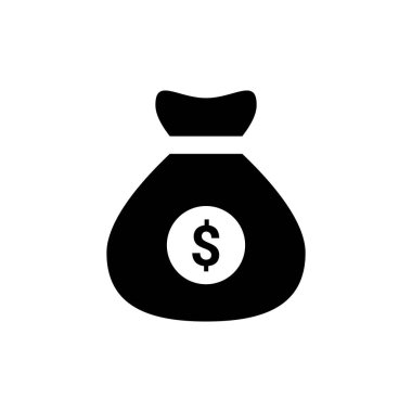 Para Torbası simgesi vektörde. Logotype