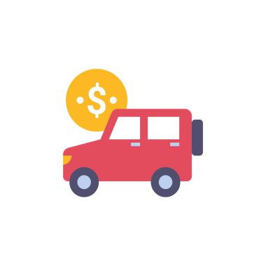 Vektör olarak otomatik kiralama simgesi. Logotype