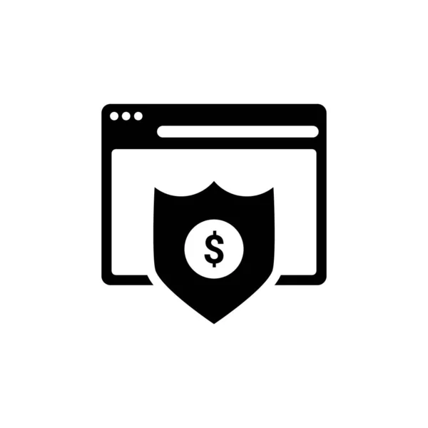 Online Banking Security Εικονίδιο Διάνυσμα Λογότυπο — Διανυσματικό Αρχείο