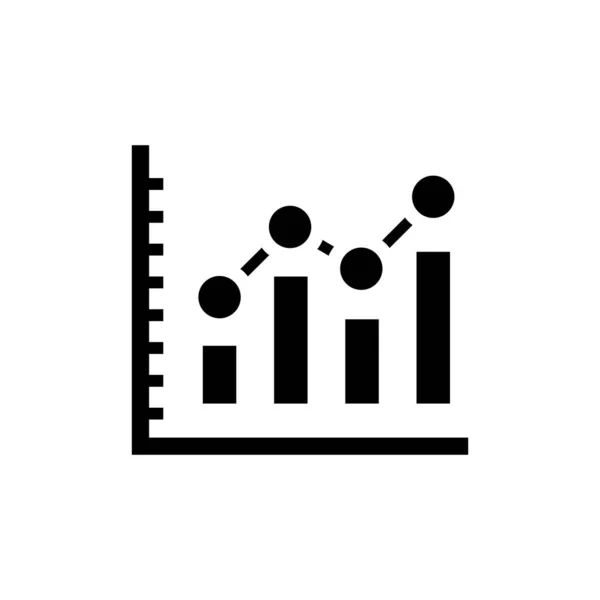 Icona Del Grafico Nel Vettore Logotipo — Vettoriale Stock