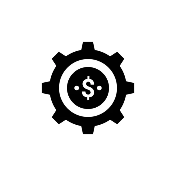 Icono Servicio Financiero Vector Logotipo — Vector de stock