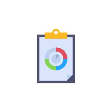 İş Raporu simgesi vektörde. Logotype