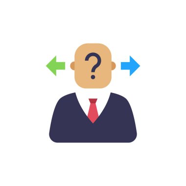 Vektörde belirsizlik simgesi. Logotype