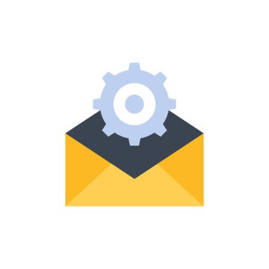 İleti simgesi vektör olarak ayarlanıyor. Logotype