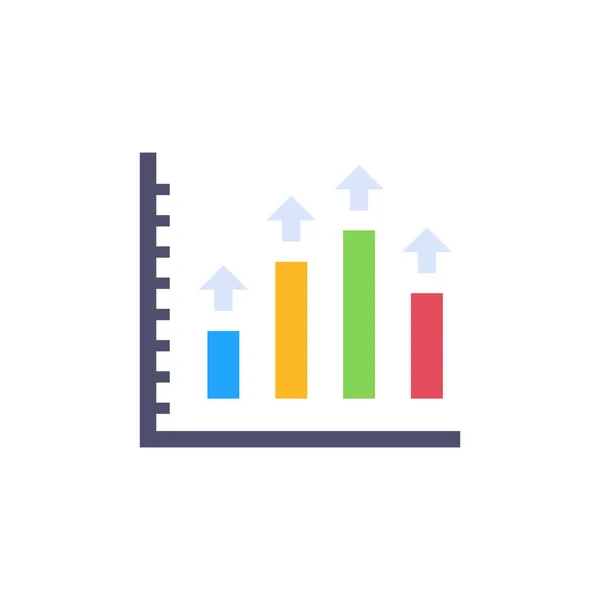 Icono Informe Gráfico Vector Logotipo — Vector de stock