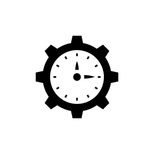 Icono Gestión Tiempo Vector Logotipo — Vector de stock