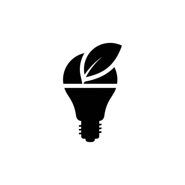Icona Energia Verde Nel Vettore Logotipo — Vettoriale Stock