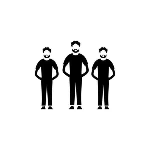 Business People Icona Nel Vettore Logotipo — Vettoriale Stock