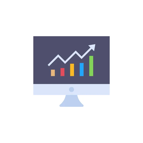 Online Analysis Icon Vector Logotype — Stock Vector