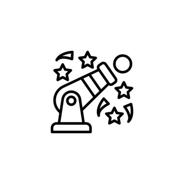 Vektör olarak Circus Cannon simgesi. Logotype