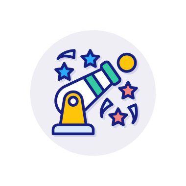 Vektör olarak Circus Cannon simgesi. Logotype