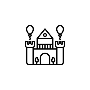 Kale ikonu vektörde. Logotype