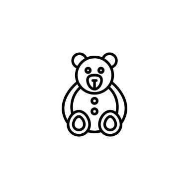 Oyuncak ayı ikonu. Logotype
