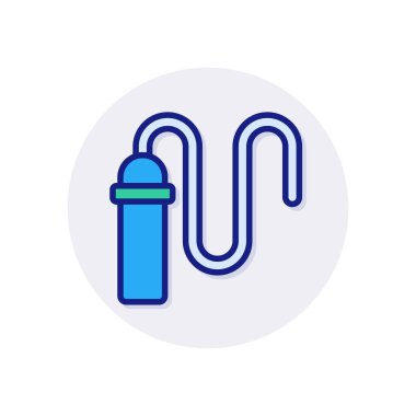 Kamçı simgesi vektörde. Logotype