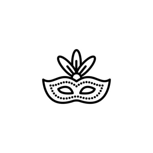 Значок Карнавальной Маски Векторе Логотип — стоковый вектор