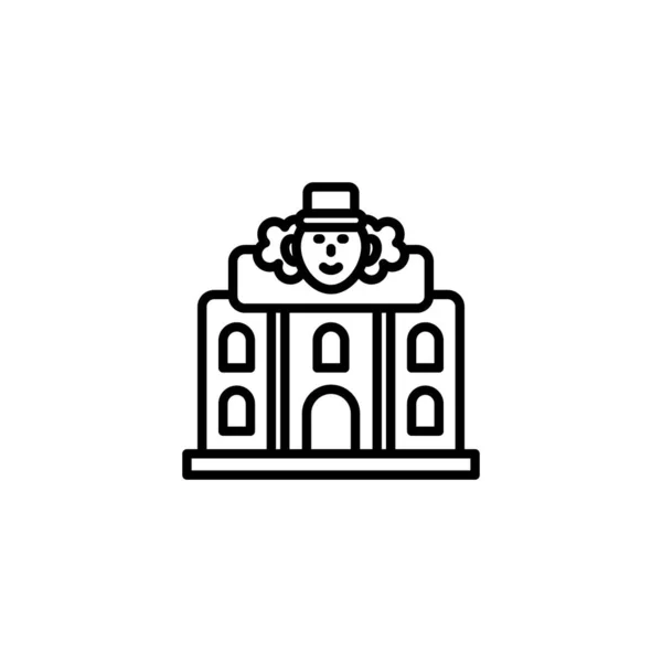 Fun House Symbol Vektor Logotyp — Stockvektor