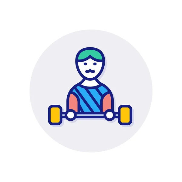 Ref Strongest Man Icon Vector Логотип — стоковый вектор