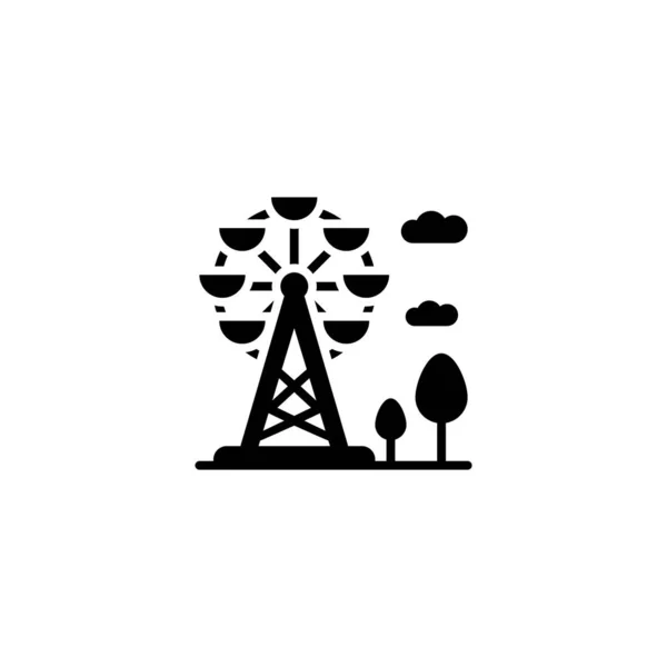 Значок Парка Развлечений Векторе Логотип — стоковый вектор