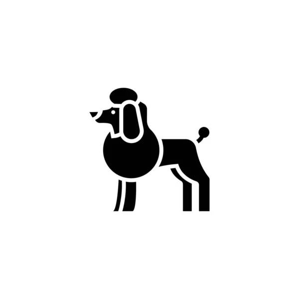 Cão Mostrar Ícone Vetor Logotipo — Vetor de Stock