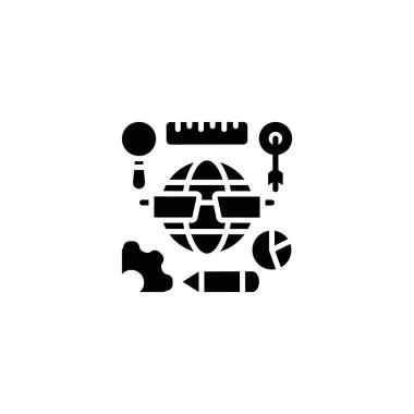 Vektör olarak E-öğrenme simgesi. Logotype