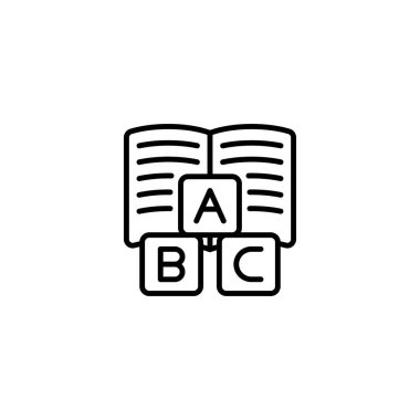 Vektör olarak ilkokul simgesi. Logotype