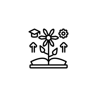 Vektör olarak büyüme simgesi. Logotype