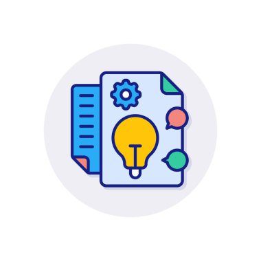 Vektör içinde fikir simgesi. Logotype