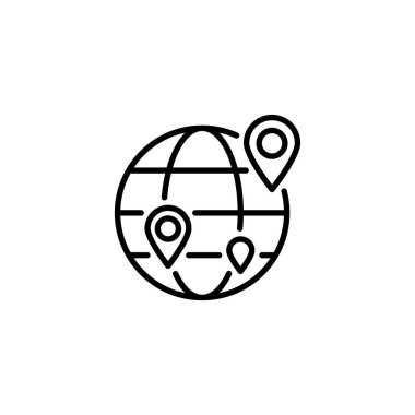 Vektör olarak uzaklık eğitim simgesi. Logotype