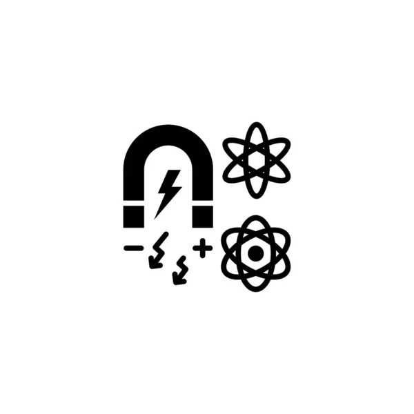 Fizik Ikonu Vektörde Logotype — Stok Vektör