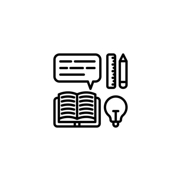 Icono Información Vector Logotipo — Archivo Imágenes Vectoriales