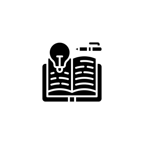 Icono Conocimiento Vector Logotipo — Archivo Imágenes Vectoriales