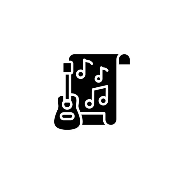 Εικονίδιο Μουσικής Διάνυσμα Λογότυπο — Διανυσματικό Αρχείο