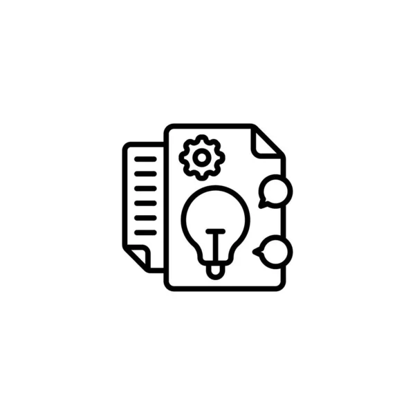 Ícone Ideia Vetor Logotipo — Vetor de Stock