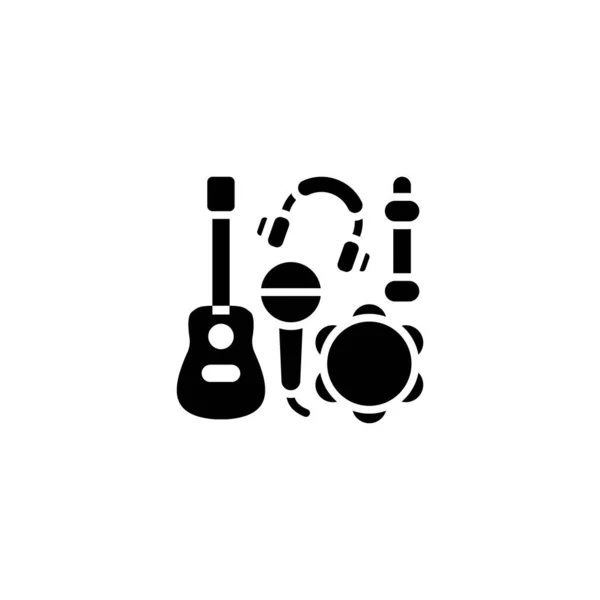 Icône Classe Musique Vecteur Logotype — Image vectorielle