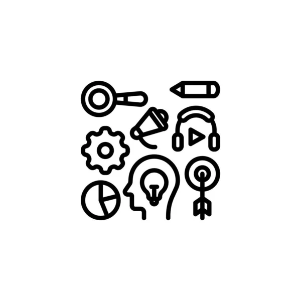 Icône Apprentissage Vecteur Logotype — Image vectorielle