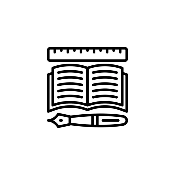 Icono Educación Calidad Vector Logotipo — Archivo Imágenes Vectoriales