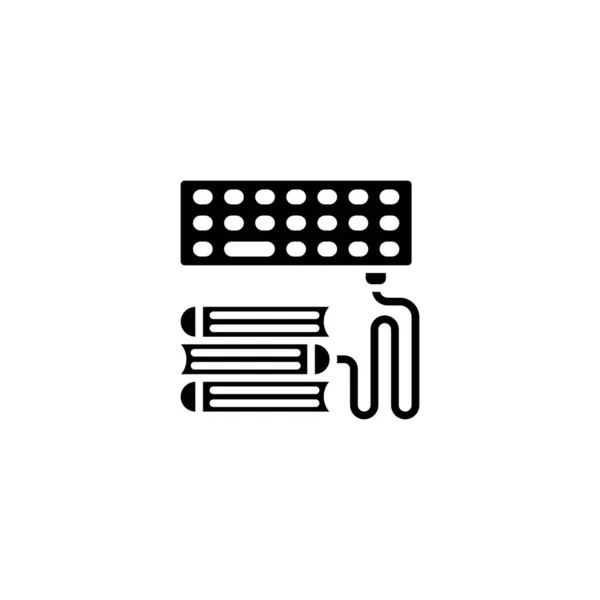 Icône Librairie Vecteur Logotype — Image vectorielle