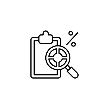 Arama Sonuçları vektör simgesi. Logotype