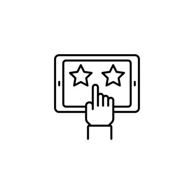 Beğeni vektörü simgesi. Logotype