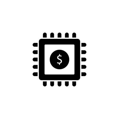 Dijital para birimi, vektör simgesi. Logotype