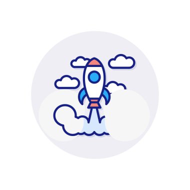 Simgeyi vektörle fırlat. Logotype