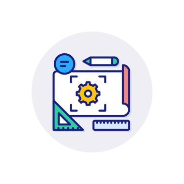 Vektör olarak Proje Geliştirme simgesi. Logotype